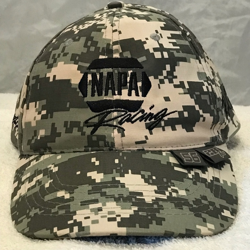 NAPA Racing Martin Truex Ron Capps Adjustable Camou Cap